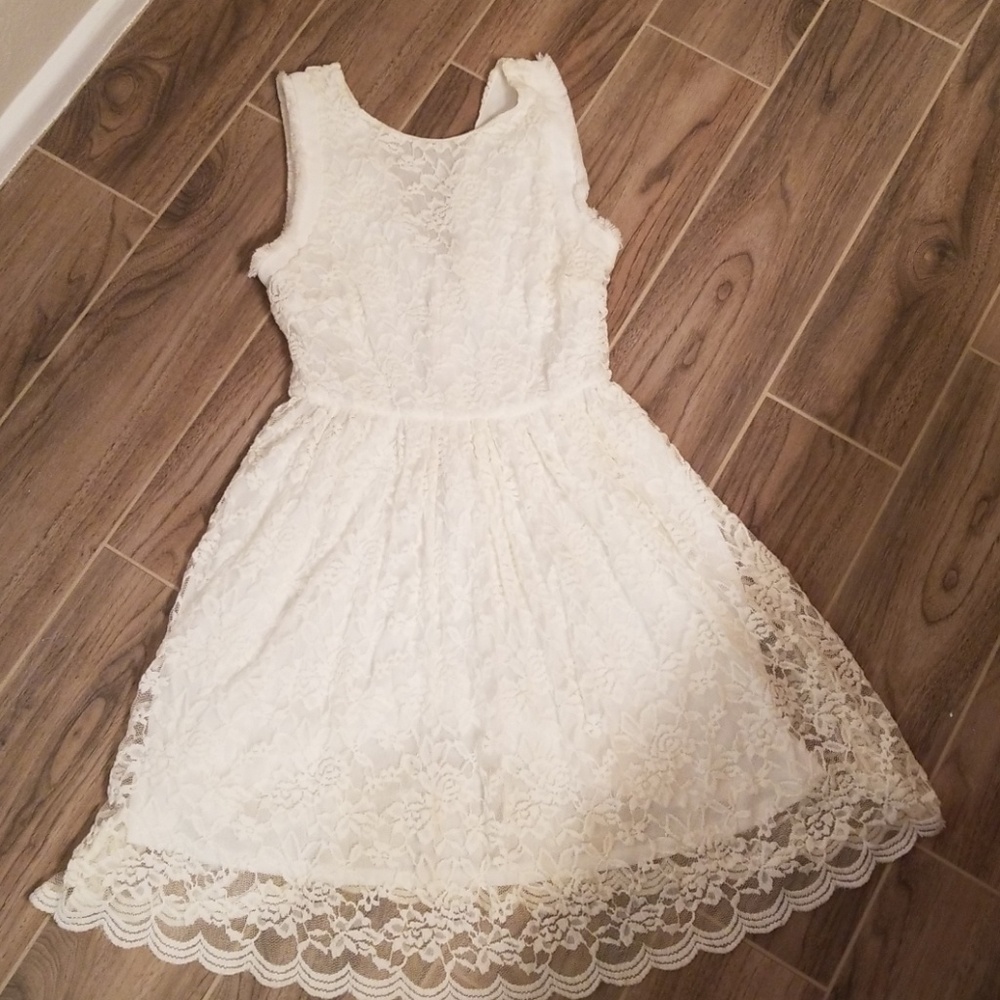 🛍Altar'd State Ivory Dress